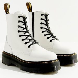 Doc Marten Jadon White Platform boots